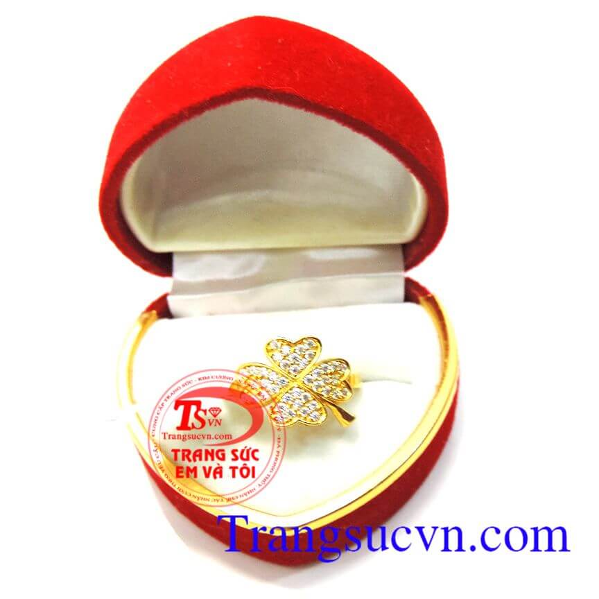 Nhẫn nữ Cỏ bốn lá,Nhẫn nữ đá quý,Trang sức nữ Nhẫn nữ Cỏ bốn lá,Nhẫn nữ đá quý,Trang sức nữ