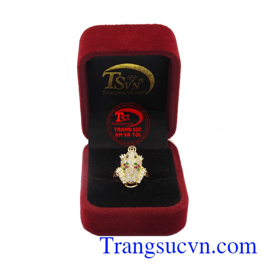 Nhẫn nữ cóc ngậm tiền,Nhẫn nữ vàng tây,Trang sức nữ Nhẫn nữ cóc ngậm tiền,Nhẫn nữ vàng tây,Trang sức nữ