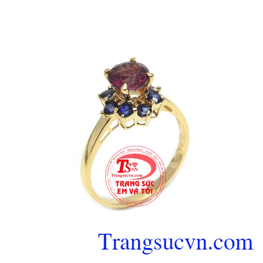 Nhẫn nữ Granet thiên nhiên,Nhẫn nữ vàng tây,Trang sức nữ Nhẫn nữ Granet thiên nhiên,Nhẫn nữ vàng tây,Trang sức nữ