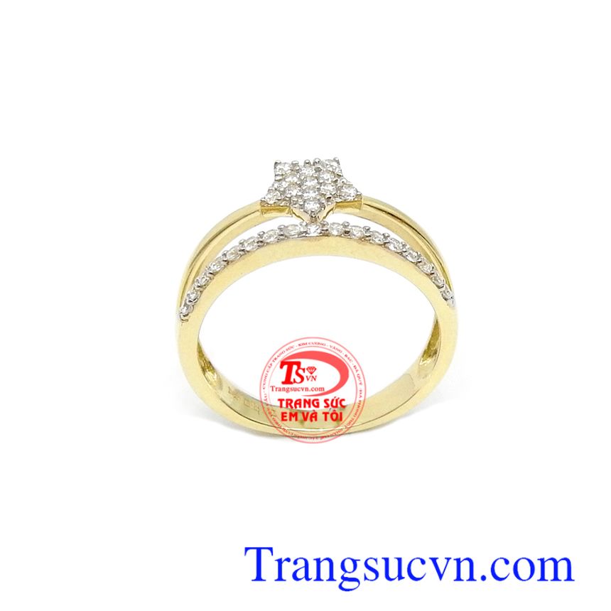 Nhẫn nữ Korea 10k xinh xắn,Nhẫn nữ v&agrave;ng t&acirc;y,Trang sức nữ