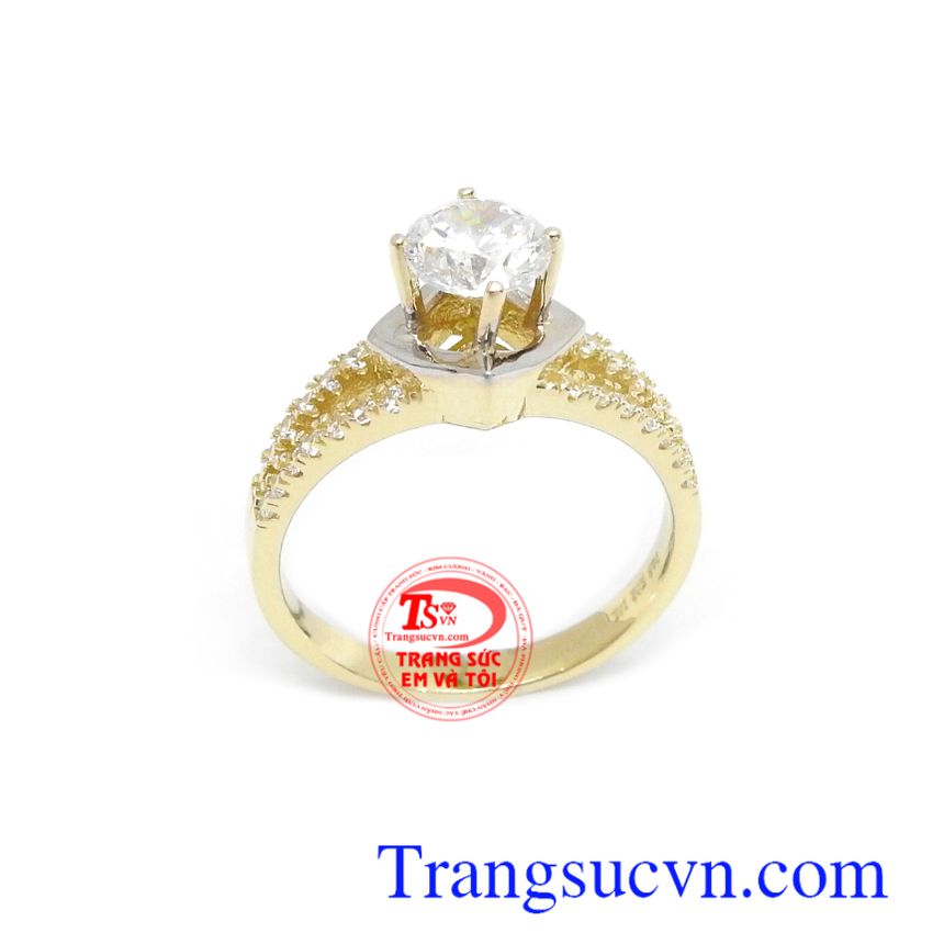 Nhẫn nữ Korea đính đá 10k,Nhẫn nữ đá quý,Trang sức nữ