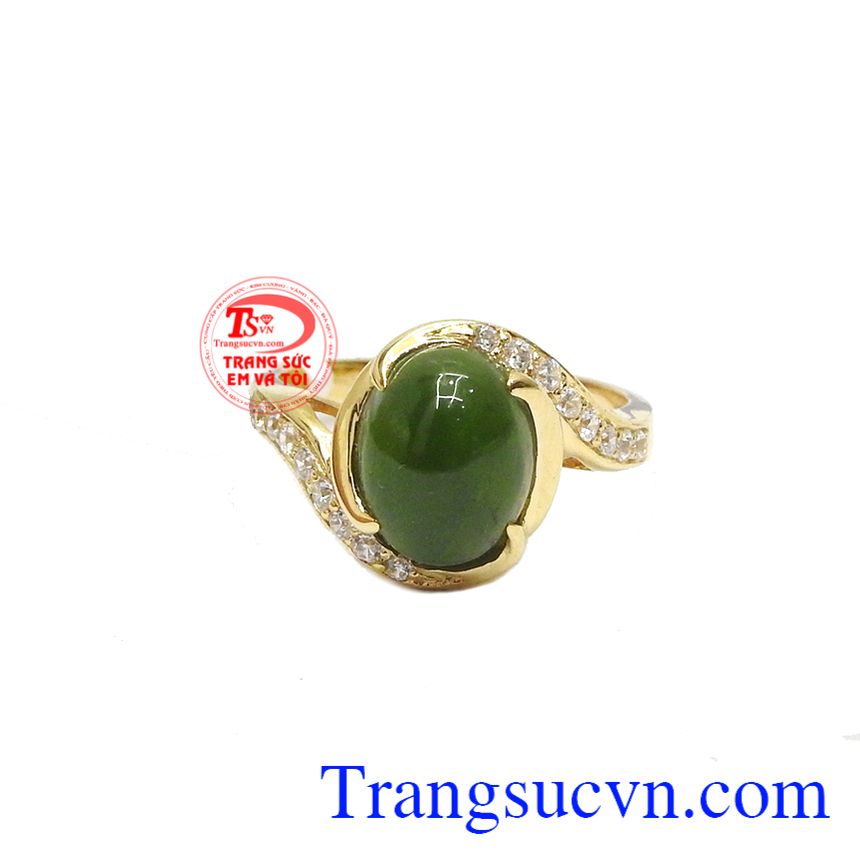 Nhẫn nữ nephrite nữ tính,Nhẫn nữ đá quý,Trang sức nữ Nhẫn nữ nephrite nữ tính,Nhẫn nữ đá quý,Trang sức nữ