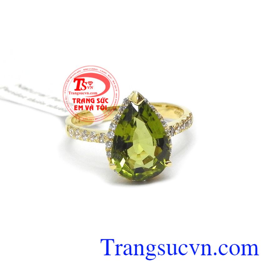 Nhẫn nữ peridot may mắn,Nhẫn nữ đá quý,Trang sức nữ Nhẫn nữ peridot may mắn,Nhẫn nữ đá quý,Trang sức nữ