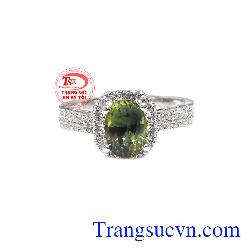Nhẫn nữ Saphir vàng trắng,Nhẫn nữ đá quý,Trang sức nữ Nhẫn nữ Saphir vàng trắng,Nhẫn nữ đá quý,Trang sức nữ