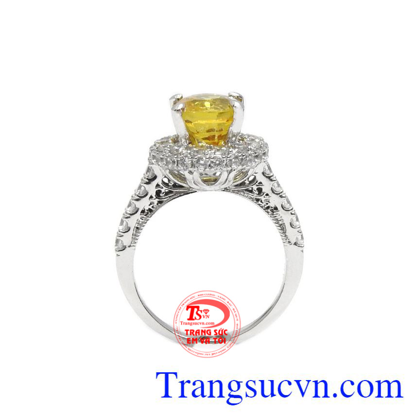 Nhẫn nữ sapphir vàng thiên nhiên,Nhẫn nữ đá quý,Trang sức nữ