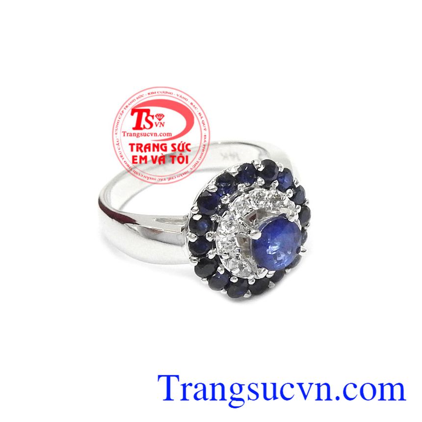 Nhẫn nữ sapphire quý tộc,Nhẫn nữ đá quý,Trang sức nữ Nhẫn nữ sapphire quý tộc,Nhẫn nữ đá quý,Trang sức nữ