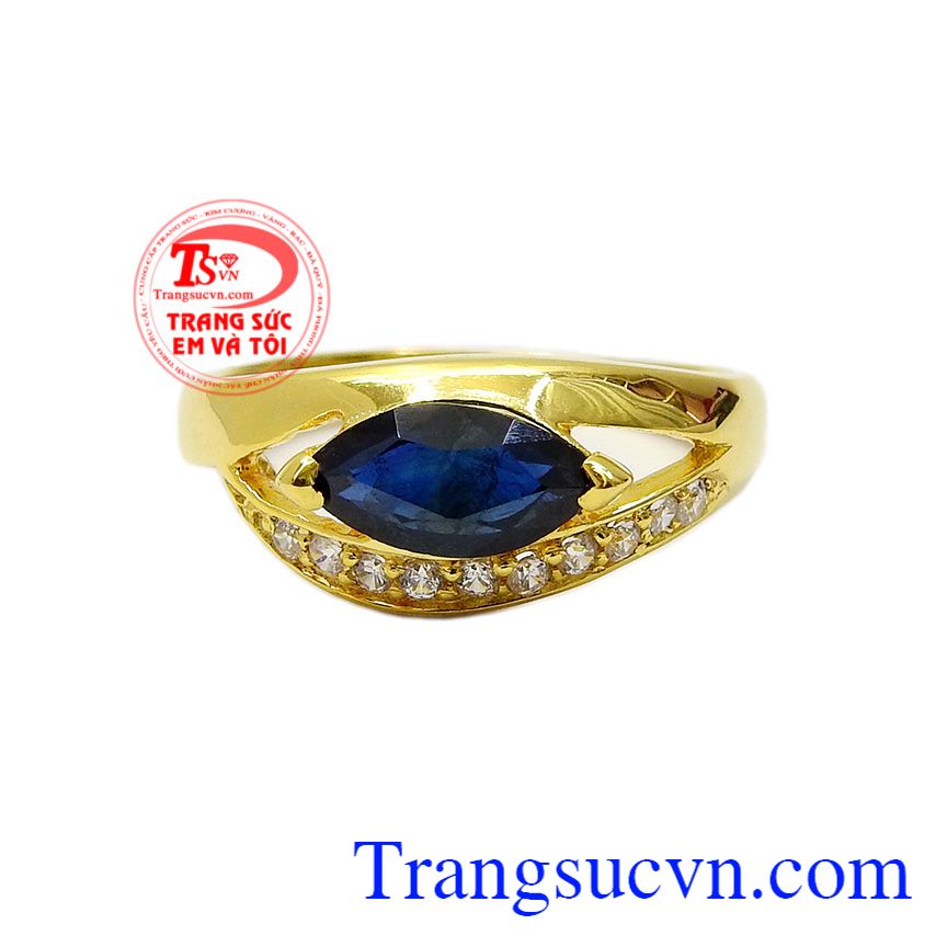 Nhẫn nữ Sapphire thời trang,Nhẫn nữ đá quý,Trang sức vàng Nhẫn nữ Sapphire thời trang,Nhẫn nữ đá quý,Trang sức vàng