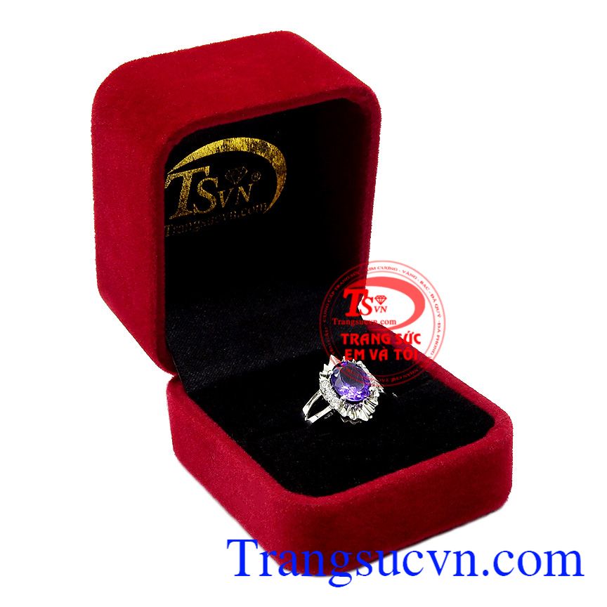 Nhẫn nữ thạch anh tím sang trọng,Nhẫn nữ thạch anh tím,Trang sức nữ Nhẫn nữ thạch anh tím sang trọng,Nhẫn nữ thạch anh tím,Trang sức nữ
