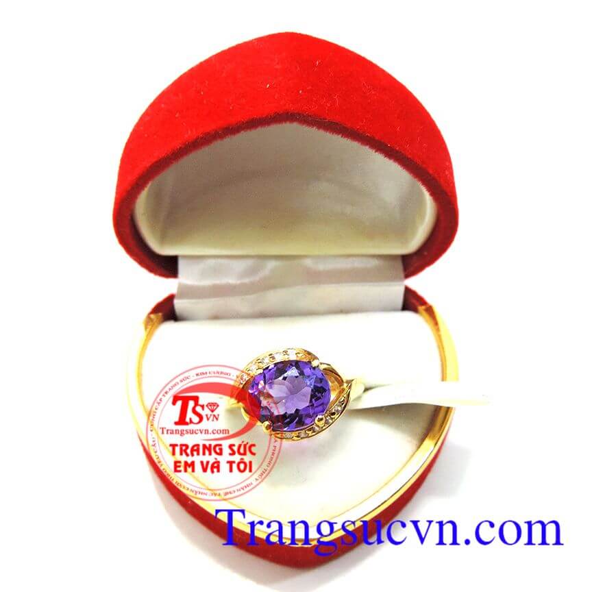 Nhẫn nữ thạch anh tím,Nhẫn nữ đá quý,Trang sức nữ Nhẫn nữ thạch anh tím,Nhẫn nữ đá quý,Trang sức nữ