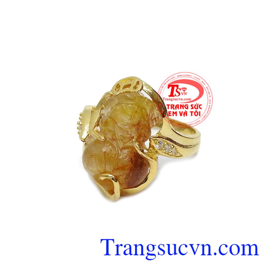 Nhẫn nữ tỳ hưu tài lộc 10k, nhẫn nữ tỳ hưu, nhẫn nữ vàng