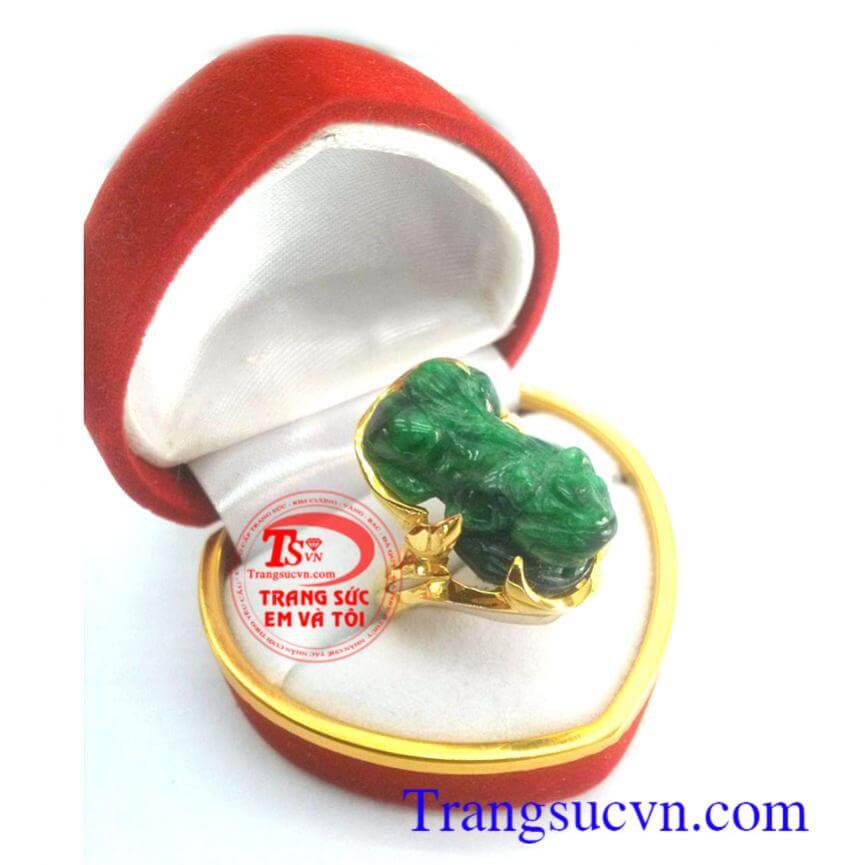 Nhẫn nữ tỳ hưu xanh ngọc,Nhẫn nữ đá quý,Trang sức nữ Nhẫn nữ tỳ hưu xanh ngọc,Nhẫn nữ đá quý,Trang sức nữ