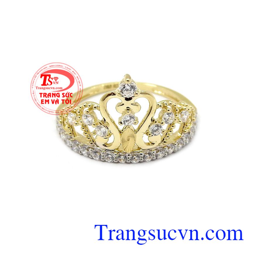 Nhẫn nữ vàng màu vương miện,Trang sức vàng,Trang sức nữ Nhẫn nữ vàng màu vương miện,Trang sức vàng,Trang sức nữ