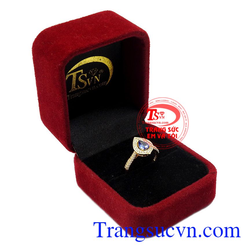 Nhẫn nữ vàng Sapphire giọt nước,Nhẫn nữ đá quý,Trang sức vàng Nhẫn nữ vàng Sapphire giọt nước,Nhẫn nữ đá quý,Trang sức vàng