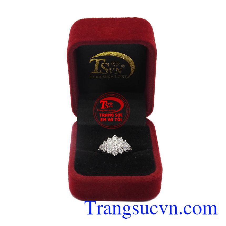 Nhẫn nữ vàng trắng 14k,Nhẫn nữ đá quý,Trang sức nữ Nhẫn nữ vàng trắng 14k,Nhẫn nữ đá quý,Trang sức nữ