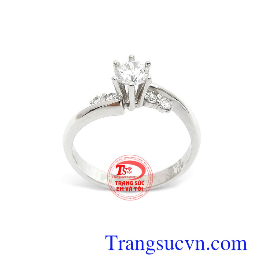 Nhẫn nữ vàng trắng 18k quý phái,Nhẫn nữ vàng tắng,Trang sức nữ Nhẫn nữ vàng trắng 18k quý phái,Nhẫn nữ vàng tắng,Trang sức nữ