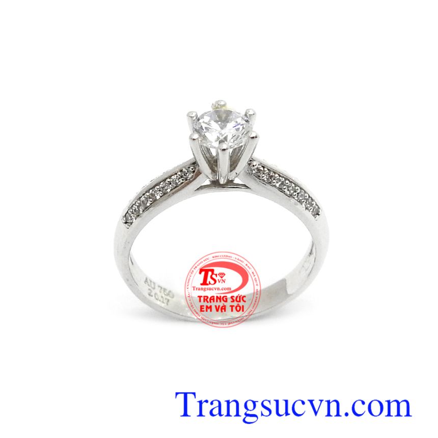 Nhẫn nữ vàng trắng 18k xinh xắn,Nhẫn nữ đá quý,Trang sức nữ Nhẫn nữ vàng trắng 18k xinh xắn,Nhẫn nữ đá quý,Trang sức nữ