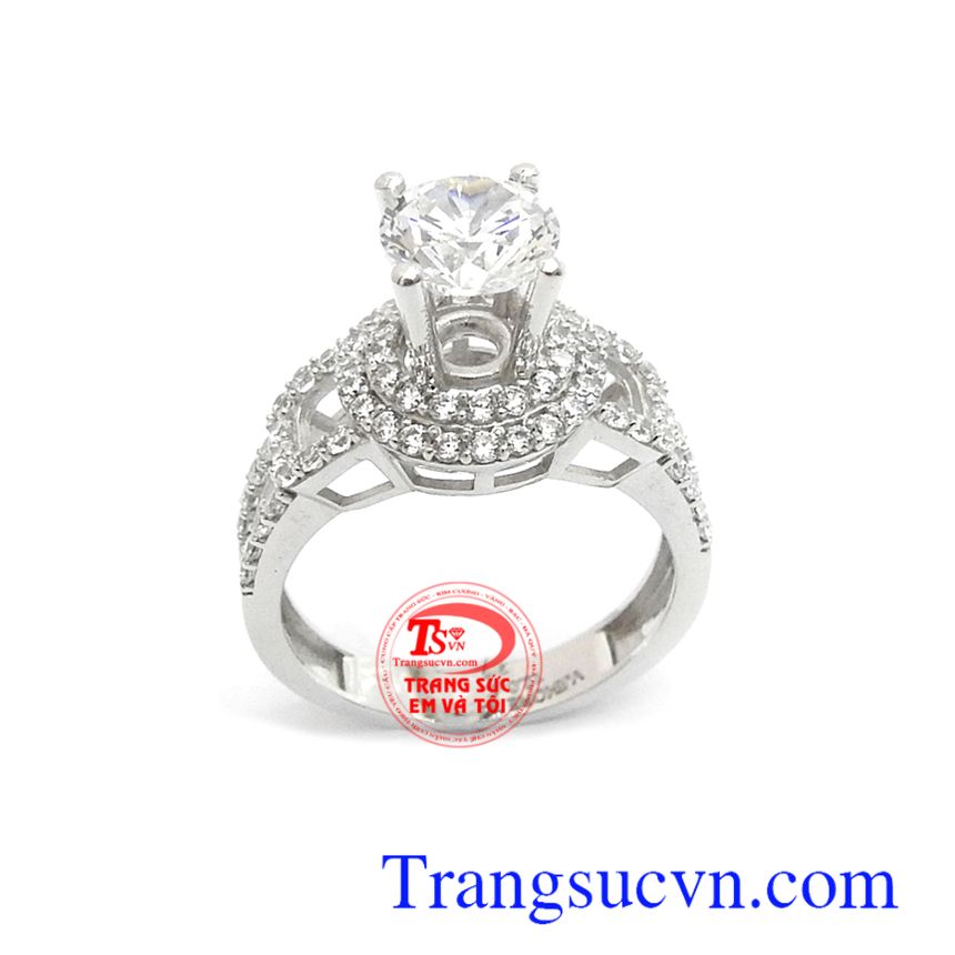 Nhẫn nữ vàng trắng đáng yêu,Nhẫn nữ vàng trắng,Trang sức nữ Nhẫn nữ vàng trắng đáng yêu,Nhẫn nữ vàng trắng,Trang sức nữ