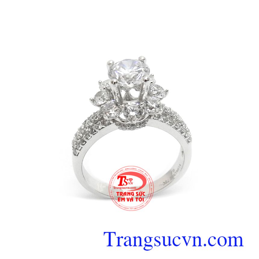 Nhẫn nữ vàng trắng thanh lịch,Nhẫn nữ vàng trắng,Trang sức nữ Nhẫn nữ vàng trắng thanh lịch,Nhẫn nữ vàng trắng,Trang sức nữ