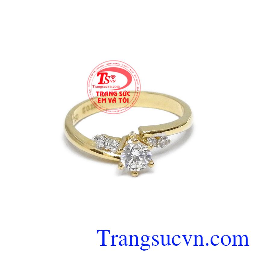 Nhẫn nữ xinh xắn 18k,Nhẫn nữ vàng màu,Trang sức nữ Nhẫn nữ xinh xắn 18k,Nhẫn nữ vàng màu,Trang sức nữ