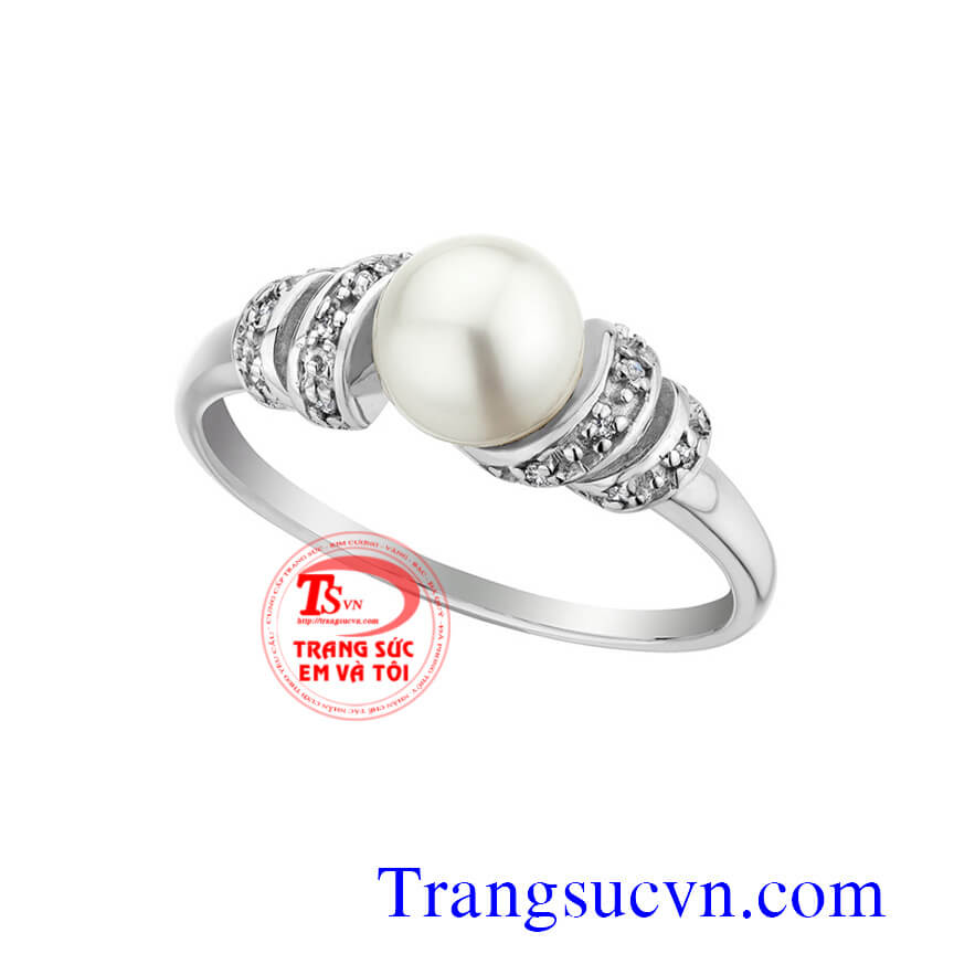 Nhẫn soắn nữ ngọc trai,Nhẫn nữ đá quý,Trang sức nữ Nhẫn soắn nữ ngọc trai,Nhẫn nữ đá quý,Trang sức nữ
