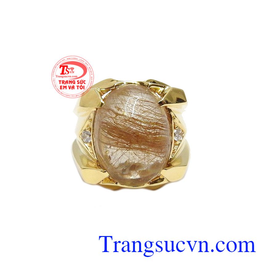 Nhẫn thạch anh tóc phái mạnh, nhẫn nam đẹp, nhẫn nam đá quý Nhẫn thạch anh tóc phái mạnh, nhẫn nam đẹp, nhẫn nam đá quý