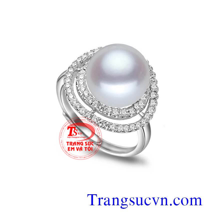 Nhẫn trắng ngọc trai,Nhẫn nữ đá quý,Trang sức nữ Nhẫn trắng ngọc trai,Nhẫn nữ đá quý,Trang sức nữ