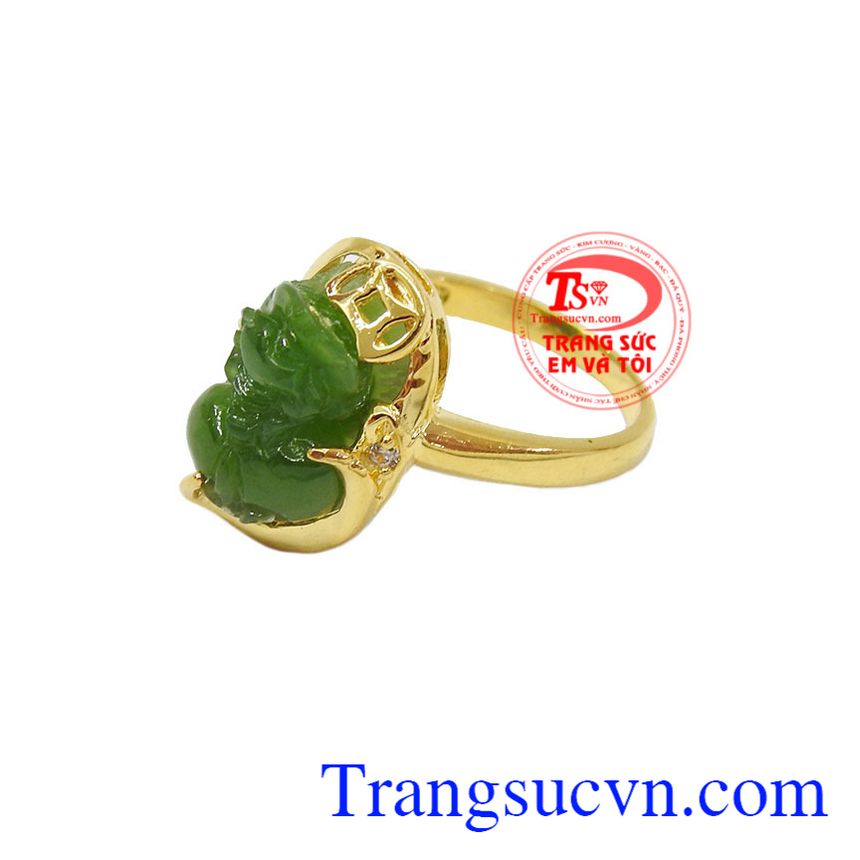 Nhẫn Tỳ Hưu T&agrave;i Lộc, nhẫn nữ v&agrave;ng t&acirc;y, nhẫn nữ tỳ hưu