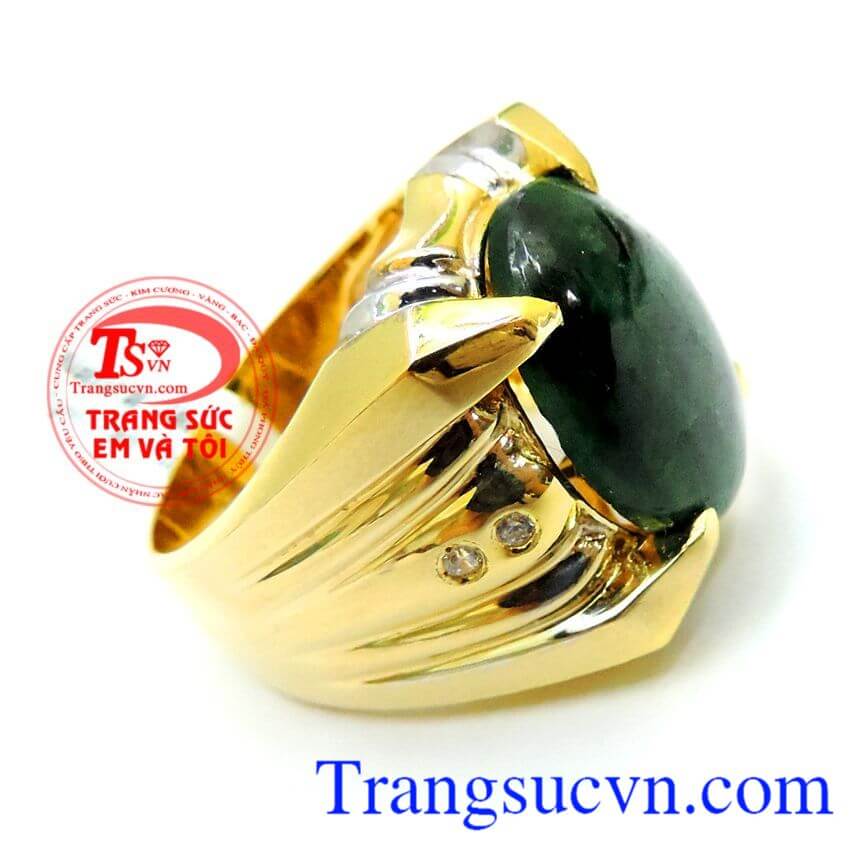 Nhẫn Vàng 14k Ngọc Cẩm Thạch Mệnh Hỏa,Nhẫn nam đẹp,Trang sức nam Nhẫn Vàng 14k Ngọc Cẩm Thạch Mệnh Hỏa,Nhẫn nam đẹp,Trang sức nam