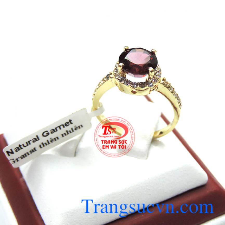 Nhẫn vàng Granet,Nhẫn nữ đá quý,Trang sức nữ Nhẫn vàng Granet,Nhẫn nữ đá quý,Trang sức nữ