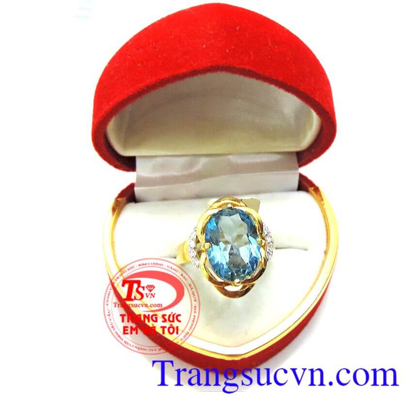 Nhẫn vàng nữ Topaz,Nhẫn nữ đá quý,Trang sức nữ Nhẫn vàng nữ Topaz,Nhẫn nữ đá quý,Trang sức nữ
