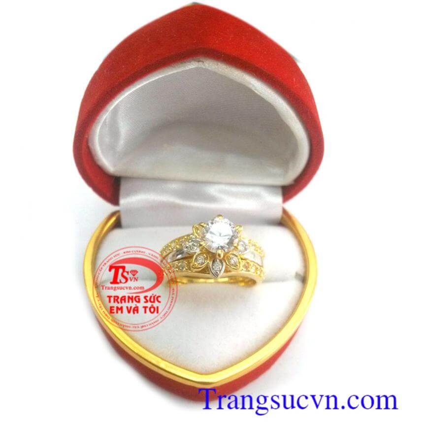 Nhẫn vàng tây kim sang trọng,Nhẫn nữ đá quý,Trang sức nữ Nhẫn vàng tây kim sang trọng,Nhẫn nữ đá quý,Trang sức nữ