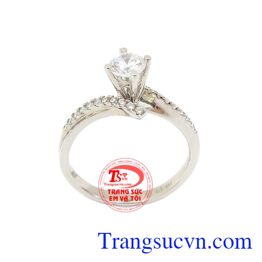 Nhẫn vàng trắng kiêu sa,Nhẫn nữ vàng trắng,Trang sức nữ Nhẫn vàng trắng kiêu sa,Nhẫn nữ vàng trắng,Trang sức nữ