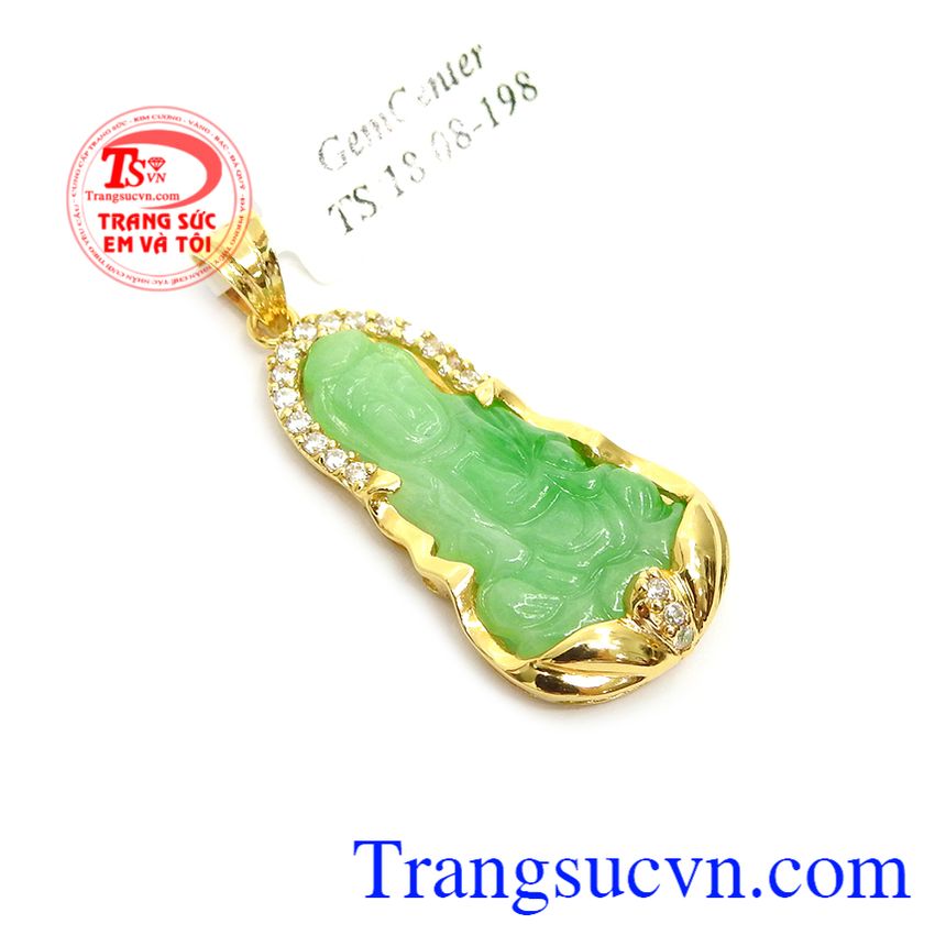 Phật Quan Âm Phỉ Thúy May Mắn,Mặt dây chuyền nam,Trang sức nam Phật Quan Âm Phỉ Thúy May Mắn,Mặt dây chuyền nam,Trang sức nam