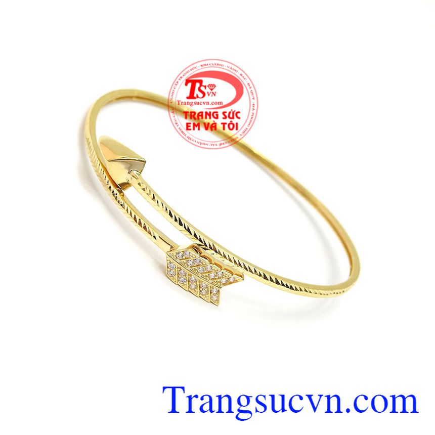 V&ograve;ng tay v&agrave;ng t&acirc;y, v&ograve;ng tay nữ xinh xắn, V&ograve;ng mũi t&ecirc;n v&agrave;ng 10k