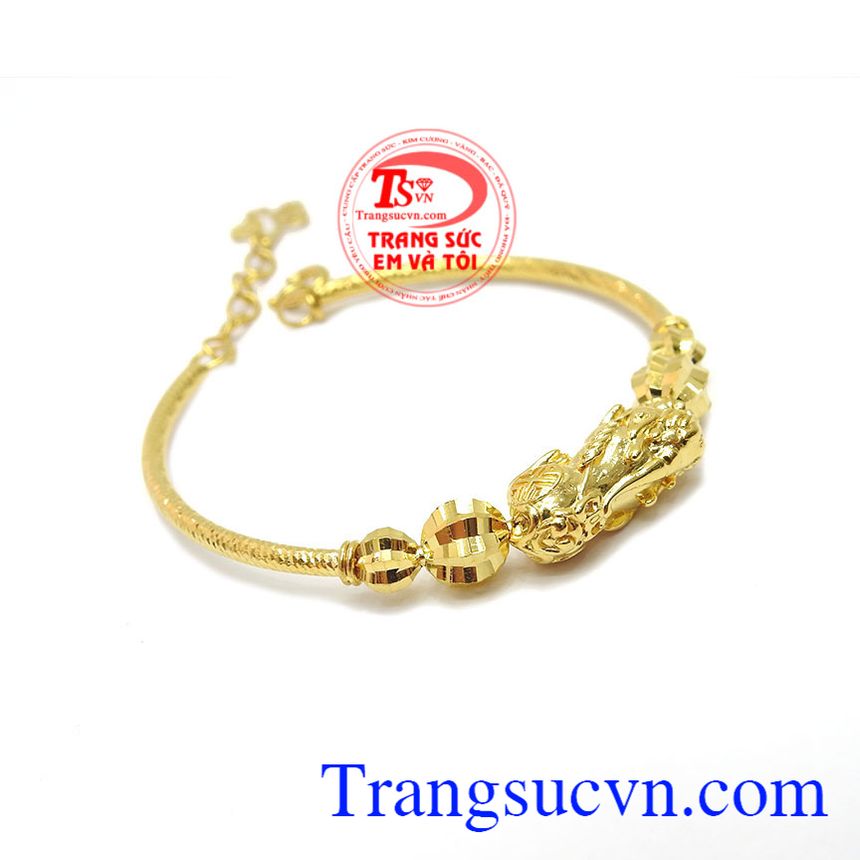 V&ograve;ng tay v&agrave;ng t&acirc;y, V&ograve;ng tay Tỳ Hưu v&agrave;ng 10k, v&ograve;ng tay tỳ hưu may mắn