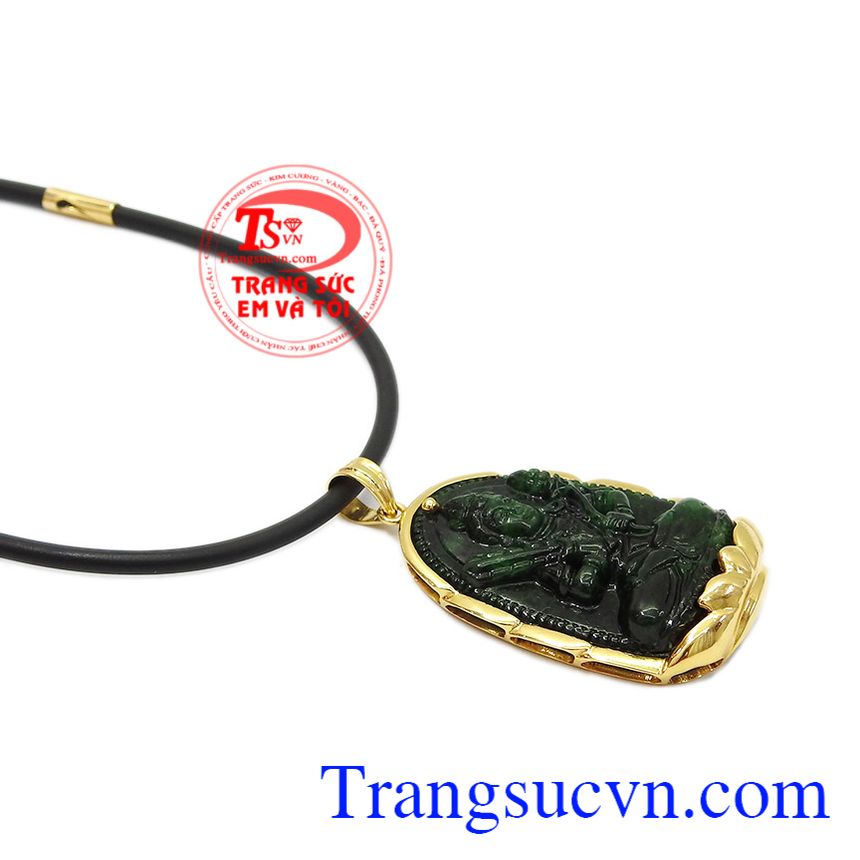 Bộ trang sức phật jadeite tuổi sửu-tuổi dần, bộ trang sức vàng nam Bộ trang sức phật jadeite tuổi sửu-tuổi dần, bộ trang sức vàng nam
