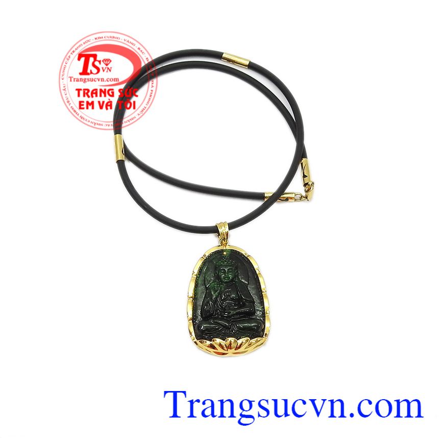 Bộ trang sức phật jadeite tuổi tuất-tuổi hợi, bộ trang sức vàng nam Bộ trang sức phật jadeite tuổi tuất-tuổi hợi, bộ trang sức vàng nam