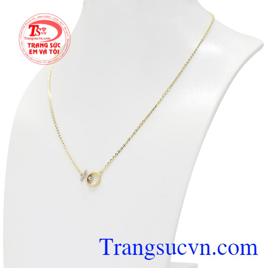 Dây chuyền vàng nữ dễ thương, Dây chuyền vàng tây, Dây chuyền nữ sang trọng Dây chuyền vàng nữ dễ thương, Dây chuyền vàng tây, Dây chuyền nữ sang trọng