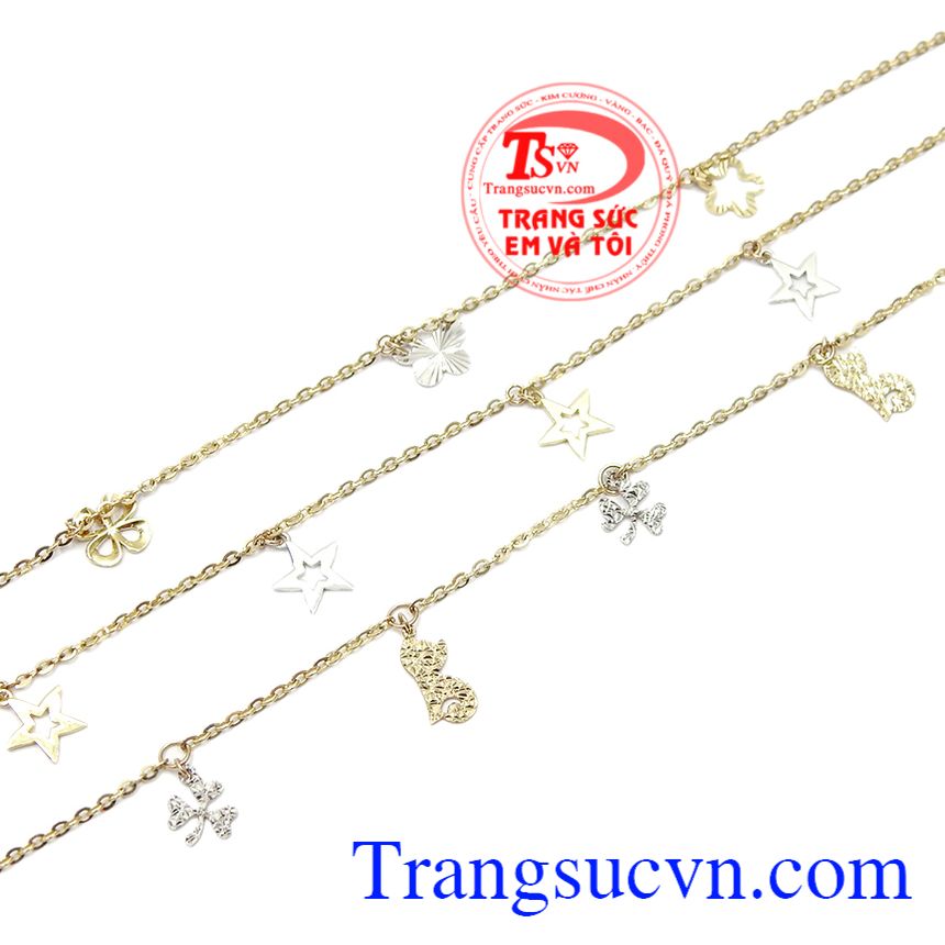 Lắc chân vàng điệu đà, lắc chân vàng tây