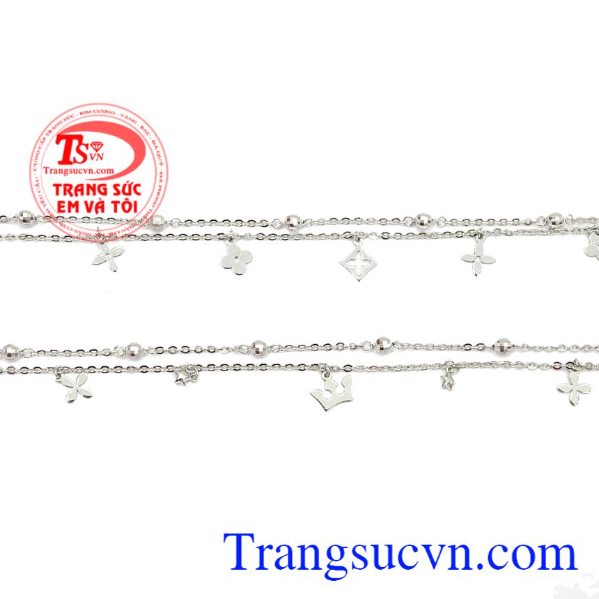 Lắc chân vàng trắng duyên dáng, lắc chân vàng Lắc chân vàng trắng duyên dáng, lắc chân vàng