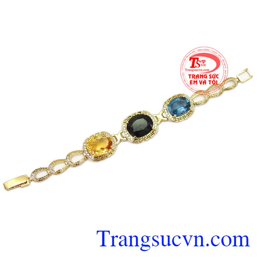 Lắc tay đá quý sang trọng, lắc tay vàng