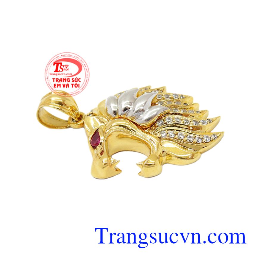 Mặt báo vàng tây nam tính, mặt dây vàng đá quý Mặt báo vàng tây nam tính, mặt dây vàng đá quý