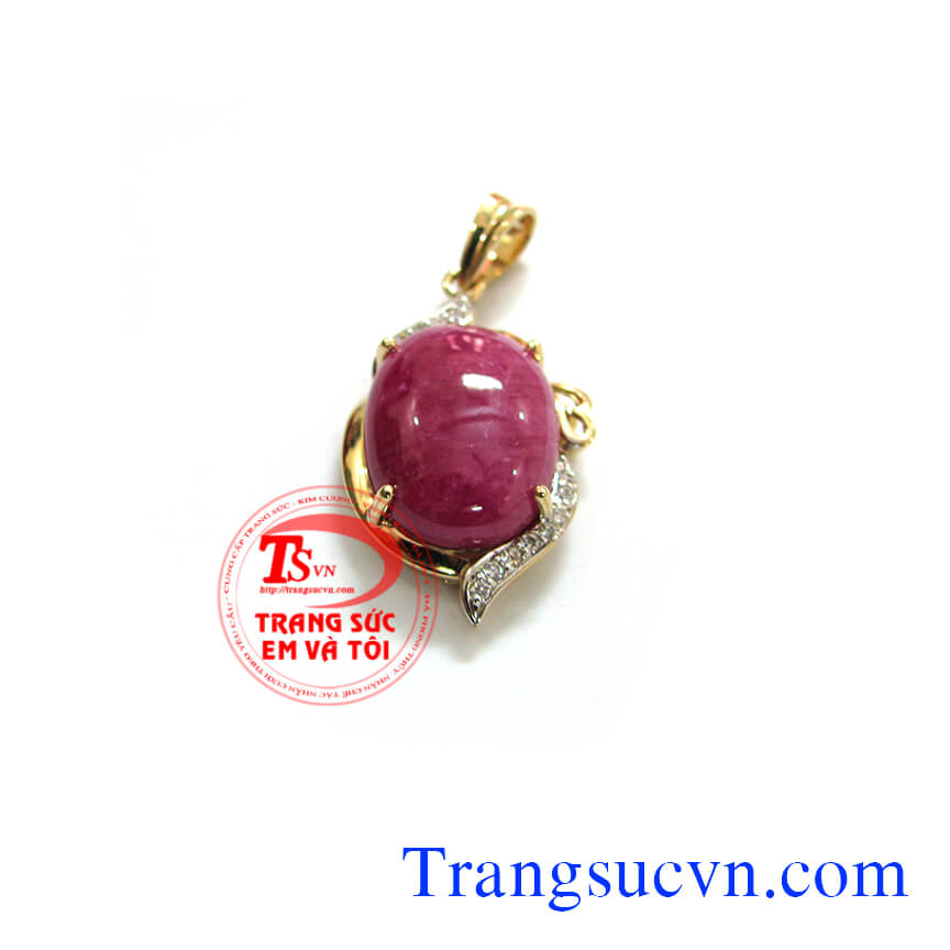 Mặt dây chuyền đá ruby, mặt dây vàng đá quý Mặt dây chuyền đá ruby, mặt dây vàng đá quý