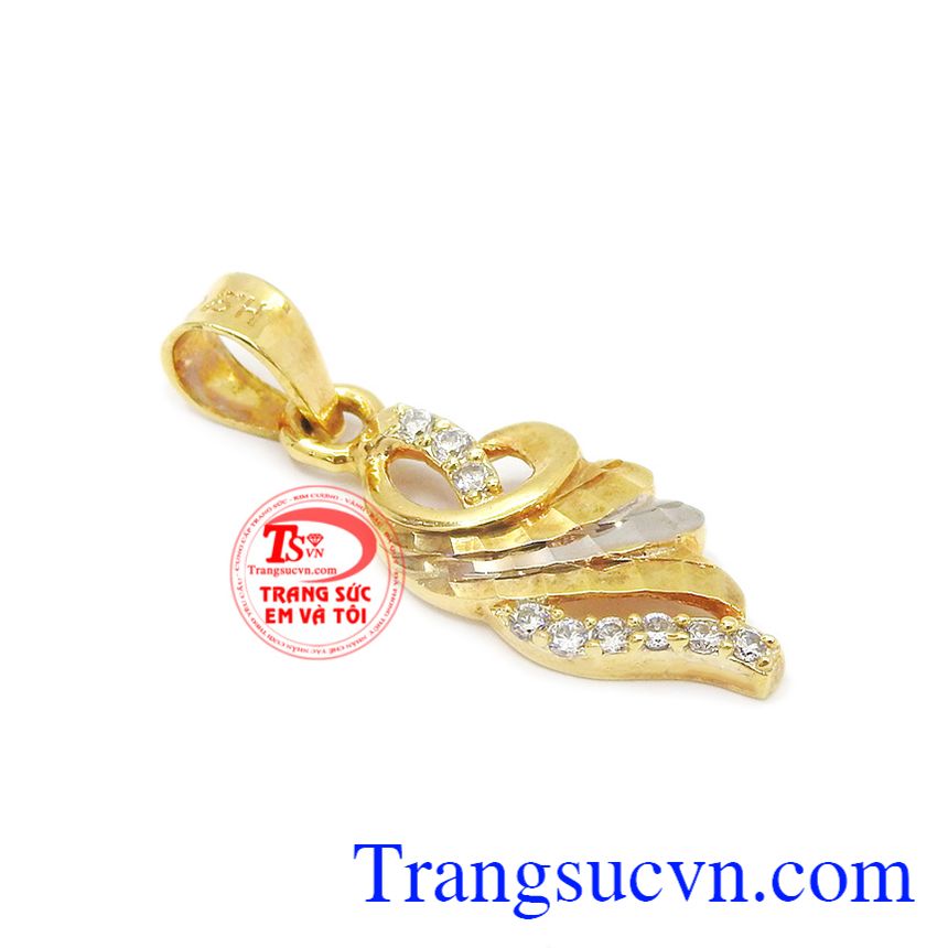 Mặt dây chuyền vàng tây 10k phụ nữ, mặt dây chuyền vàng