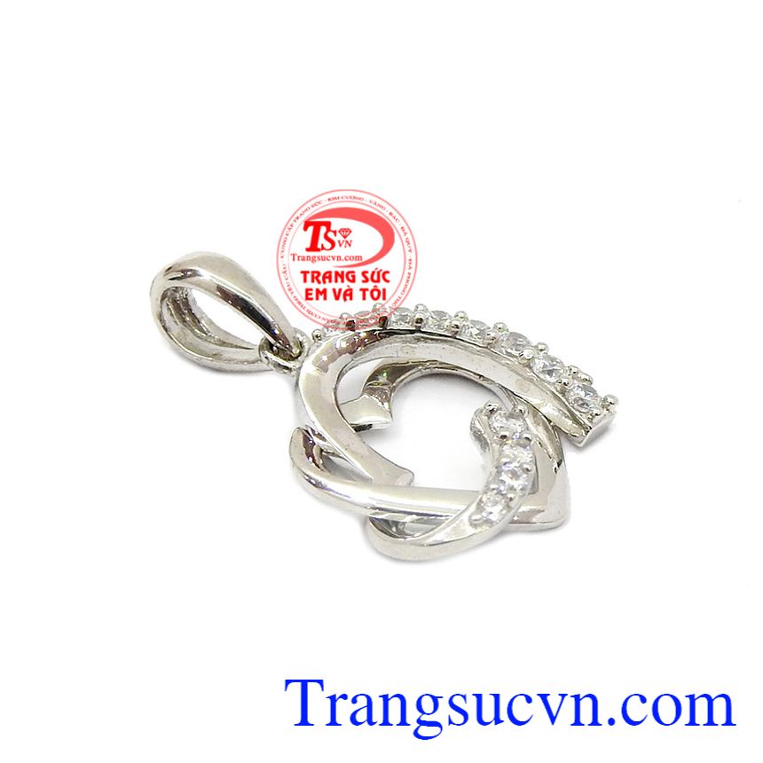 Mặt dây chuyền vàng trái tim 10k, mặt dây chuyền vàng