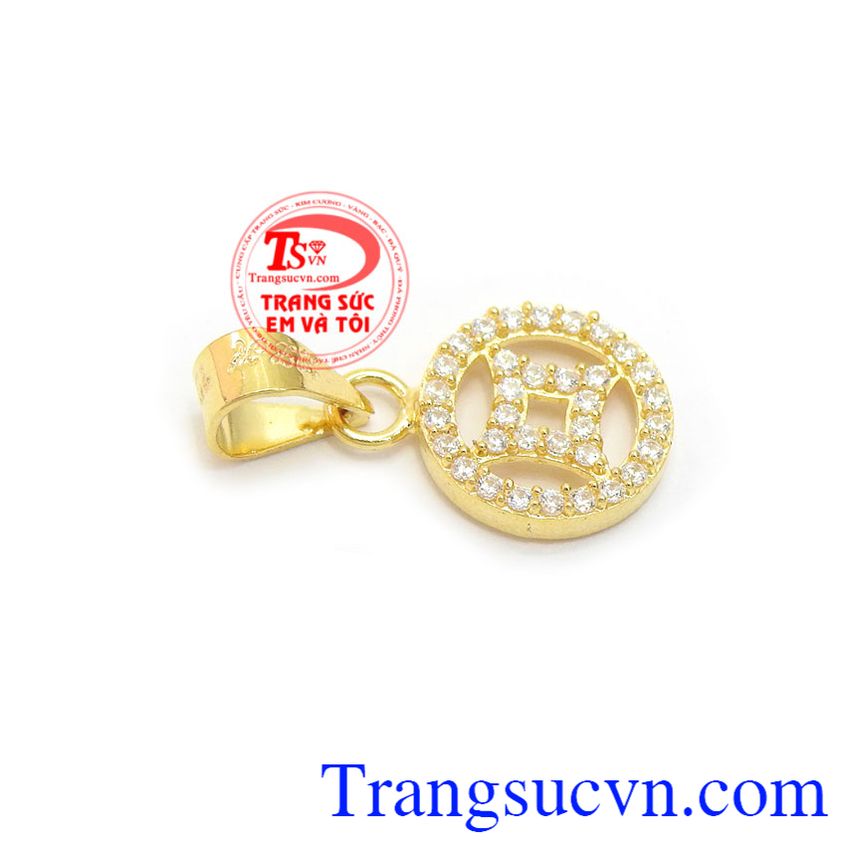 Mặt dây đồng tiền may mắn, mặt dây chuyền vàng