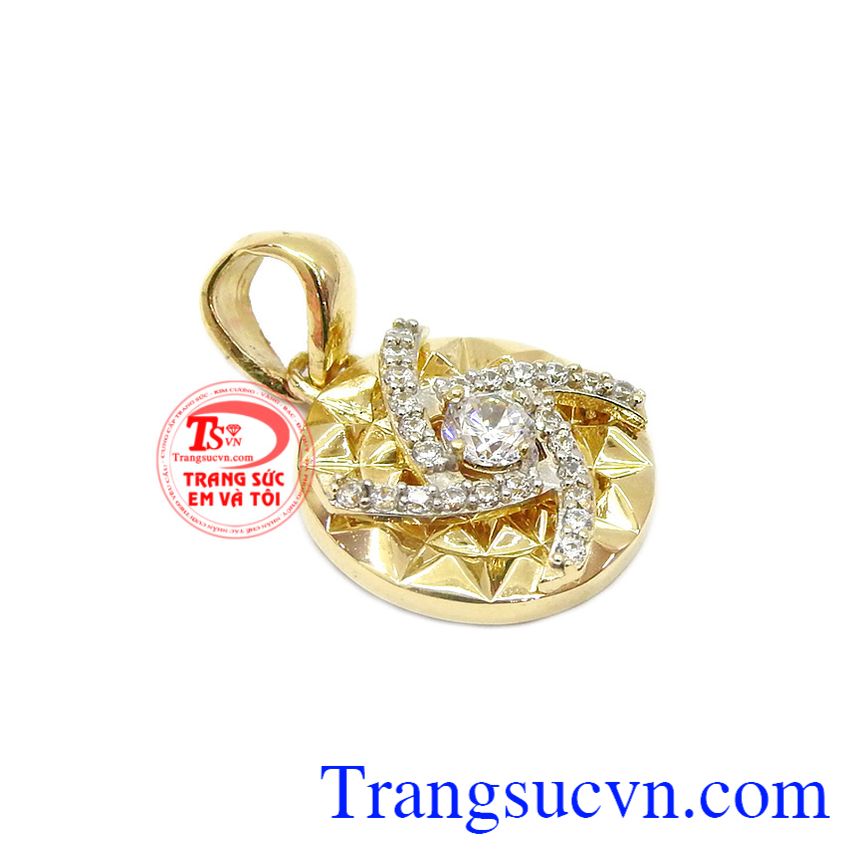 Mặt dây hạnh phúc tròn đầy, mặt dây vàng tây