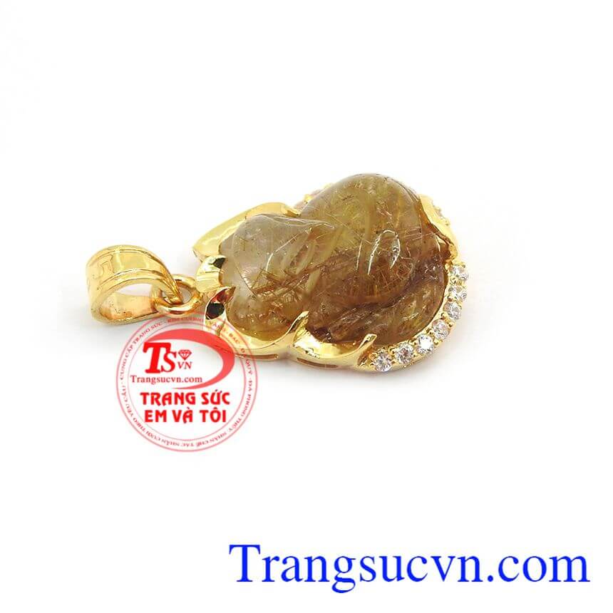 Mặt dây hồ ly hạnh phúc, mặt dây thạch anh Mặt dây hồ ly hạnh phúc, mặt dây thạch anh