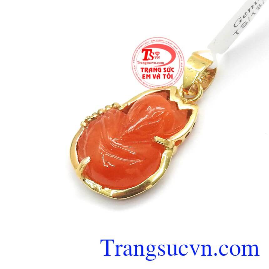 Mặt Dây Hồ Ly Tài Lộc, Jadeite - Ngọc cẩm thạch