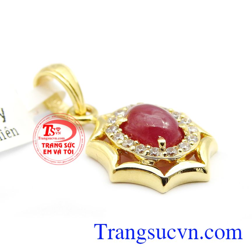 Mặt dây ruby mặt trời size nhỏ, mặt dây chuyền ruby Mặt dây ruby mặt trời size nhỏ, mặt dây chuyền ruby